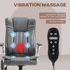 Vibration Massage Office Chair, High Back Heated Computer Chair with Flip-up Armrest & Swivel Wheels - 4 of 4