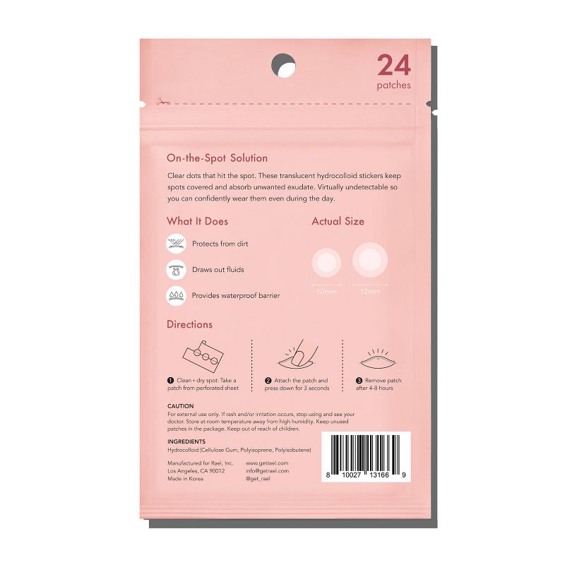 Rael Beauty Miracle Pimple Patch Invisible Spot Cover for Acne, 2 of 12