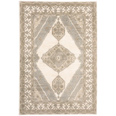 Oriental Weavers Andorra 298C0 Beige/ Ivory Indoor Area Rug - 1'10" x 3'2"