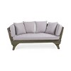 65'' Convertible Patio Sofa Daybed with Acacia Wood Frame,Outdoor Lounge Chair with Water Resistant Cushions-Maison Boucle - 4 of 4