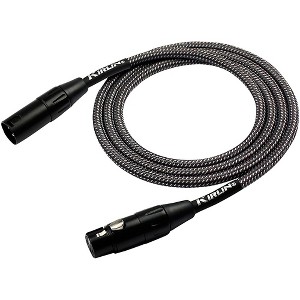 Kirlin XLR Male To XLR Female Microphone Cable - Carbon Gray Woven Jacket - 1 of 2