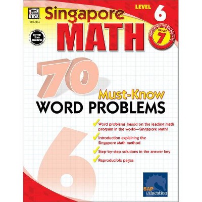 70 Must-Know Word Problems, Grade 7 - (Singapore Math 70 Must Know Word Problems) (Paperback)