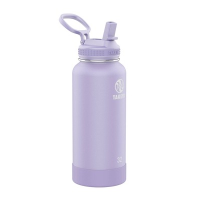 Takeya Actives Straw Reusable Water Bottle, 32 Oz, Blush