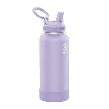 16oz Water Bottles with Straw and Stickers, Stainless Steel Vacuum Double  Wall Insulated cup, Kids Water Bottle for School, Gifts for Girls(Purple  and