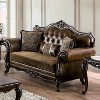 HOMES: Inside + Out Frazer 73" Loveseat Traditional with Nailhead Trim Brown - image 2 of 4