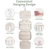 Narwey Hanging Toiletry Bag for Women Travel Checkered Makeup Bag - 3 of 3