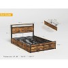 Sapphtopaz Metal Platform Bed Frame with 8 Storage Drawers, Stable Noise-Free Design for Space-Saving Bedrooms, Adults & Families - 4 of 4