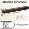 APRILSOUL Dark Chocolate Rustic Elegance Handcrafted Pine Wood Fireplace Mantel - 4 of 4