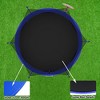 HFYee 8/10/12/14/10*16FT Backyard Trampoline Basketball Kit with Bonus Balls & Safety Enclosure for Ages 8+, Blue - 3 of 4