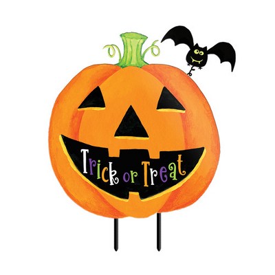 Briarwood Lane Halloween Treats Metal Yard Art 26x16.25 For Halloween Metal Art