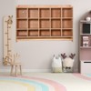 Wall Mount Cubby Storage Organizer,15 Cubbies with Shoe Shelf Hooks 47Inch Width Daycare Shelves for Toys, Classroom Furniture, Kids Room - 4 of 4
