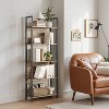 VASAGLE 5-Tier Bookcase, Bookshelf, Book Shelf, with Steel Frame, for Living Room, Home Office, Bedroom, 9.4 x 24.4 x 65 Inches - 2 of 4