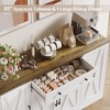 Vividwood 55" Modern Farmhouse Buffet – Large Storage Sideboard with Drawer Coffee Bar Credenza - 3 of 4