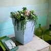 The HC Companies Avino 16 Inch Square Resin Flower Planter Pot - 4 of 4