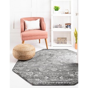Unique Loom Boston Collection Area Rug - Floral - 1 of 4