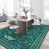 Insect Washable Soft Runner Rug Non-Slip Stain Resistant for Kitchen Hallway Nursery, Ultra-Thin Design - 2 of 4