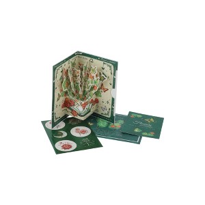 Unique Bargains Greeting Card Rose Butterfly Rose Butterfly Small Paper 5.5"x3.9"x0.4" 1 Pc - 1 of 4