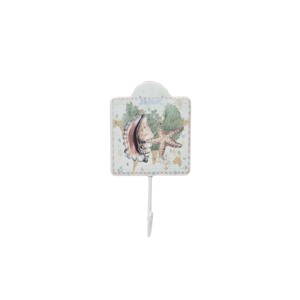 Beachcombers Map Of Shell Single Wall Hook Iron Home Decor Coastal Beach 3.93 x 7.67 x 2.36 - 1 of 2
