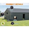 AMERLIFE Inflatable Nightclub Tent, Black Portable Gazebo with Dual Doors, Logo Panel - 4 of 4