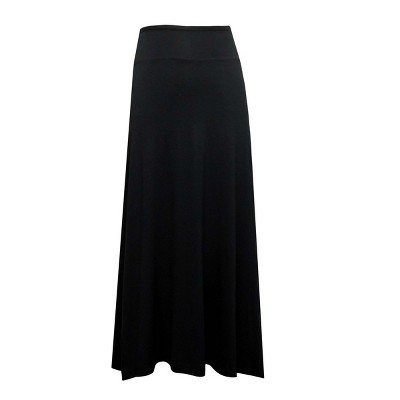 Amy Byer Girls' Black Knit Maxi Skirt