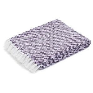 Americanflat 100% Cotton Throw Blanket - 50x60 - Neutral Lightweight Cozy Soft Blankets & Throws for Bed, Sofa, or Chair - 1 of 4