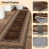 Modern Washable Area Rug, Non-Slip Stain Resistant Low Pile Carpet with Border for Living Room, Bedroom & Kitchen - 3 of 4