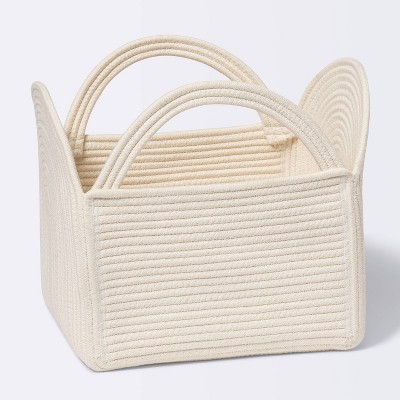 Coiled Rope Square Storage Arch Bin - Cloud Island™ Cream M