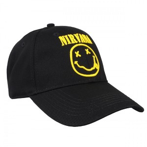 Adult Nirvana Happy Face Logo Adjustable Snapback Hat - 1 of 4