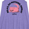 - Pokémon - Slowpoke Relax Repeat Graphic Sleeveless Aline Dress - 2 of 3