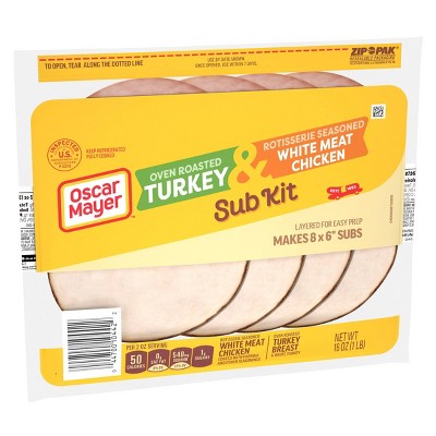 Oscar Mayer Sub Kit Turkey & Chicken - 16oz