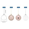 Unique Bargains Plastic Party Wedding Christmas Box Packed Hanging Ornament Balls 2.4" 24 Pcs - 2 of 4