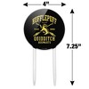 Harry Potter Hufflepuff Quidditch Arch Acrylic Cake Topper Party Decoration for Wedding Anniversary Birthday Graduation - 2 of 3