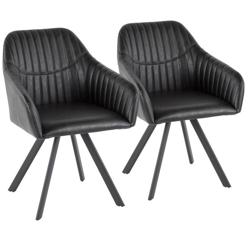Set of 2 Clubhouse Contemporary Dining Chairs - LumiSource, 1 of 11
