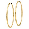 Black Bow Jewelry 2mm x 55mm 14k Yellow Gold Polished Round Endless Hoop Earrings - 2 of 4