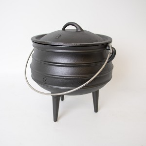 Lehman's Campfire Cooking Kettle Pot - Cast Iron Potje Dutch Oven with 3 Legs and Lid, 9.5 inch, 1.5 gallon - 1 of 4