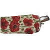 CTM Women's Poppy Print Tapestry Glasses Case - 4 of 4