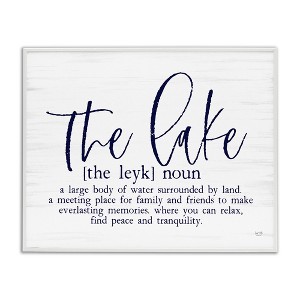 Stupell Industries The Lake Definition Family Phrase, 16" x 20" - 1 of 4