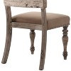 Dexmalle Rustic Set of 2 Dining Chair with Nail Head,Brown - 4 of 4