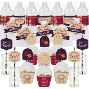 Big Dot of Happiness Friends Thanksgiving Feast - Friendsgiving Favors and Cupcake Kit - Fabulous Favor Party Pack - 100 Pieces - 1 of 4