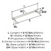 Amerock Faraday Pull for Cabinets, Drawers, and Furniture - 3 of 4
