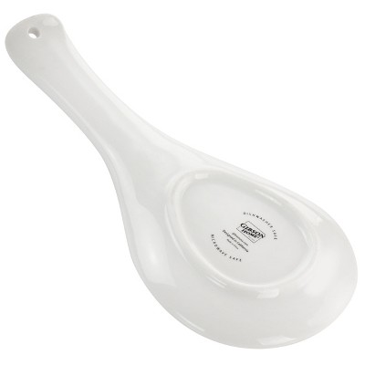 Village Vines Blue Ceramic Floral Serving Spoon Rest