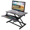 ORRD Adjustable Height Standing Laptop Desk with Keyboard Tray, Sit to Stand Workstation, Black - 3 of 4