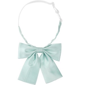 INSPIRE CHIC Women's Metallic Shiny Solid Color Square End Bow Ties - 1 of 4