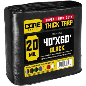 Core Tarps Heavy Duty 20 Mil Tarp Cover, UV Resistant, Rip Proof for Roof, Camping, Patio, Pool, Boat - 1 of 4