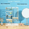 Large Capacity Jewelry Stand with 72 Earring Holes & 12 Necklace Hooks, No-Assembly Organizer for Rings & Bracelets - 3 of 4