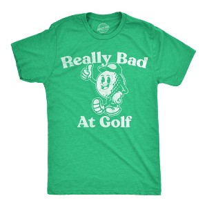 Mens Funny T Shirts Really Bad At Golf Sarcastic Golfer Graphic Novelty Tee For Men - Crazy Dog Men's T Shirt - 1 of 4