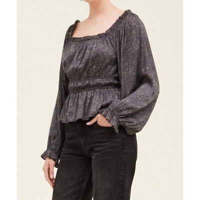 Women's Purfectly Leopard Satin Blouse - GRADE & GATHER