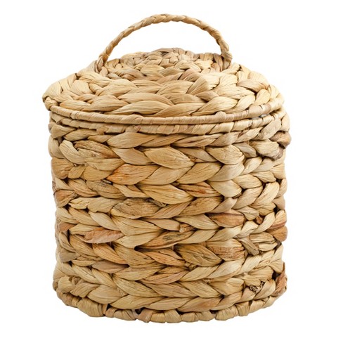 Auldhome Design Basket Coffee Filter Holder, Water Hyacinth Woven ...