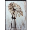 Framed Windmill Canvas Wall Art – 28"H Rustic Farmhouse Print on Polyester Canvas by Melrose - 2 of 3