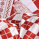 red and white grid